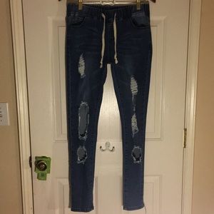 American Bazi By USA Stretchy Ripped Jeans